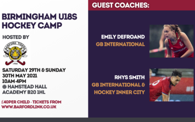 BIRMINGHAM U18s HOCKEY CAMP HOSTED BY BARFORD TIGERS